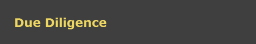 Due Diligence